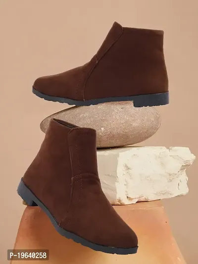Women Trendy Flat Boots-thumb2