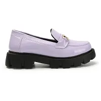 Women Buckled Heeled Lightweight Horsebit Loafers-thumb4