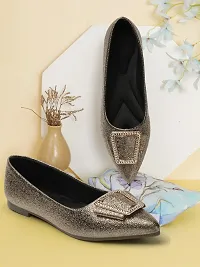 Women Pointed Toe Embellished Ballerinas-thumb4