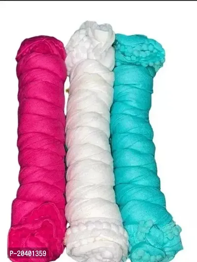 Stylish Fancy Cotton Dupattas For Women Pack Of 3