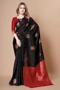 Beautiful Silk Blend Saree with Blouse piece-thumb3
