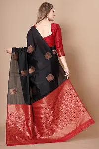 Beautiful Silk Blend Saree with Blouse piece-thumb2