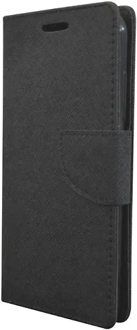 RRTBZ Diary Flip Cover Case Compatible for Lenovo K6 Power -Black
