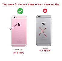 BINTAGE Flexible Rubber Back Cover for Apple iPhone 6Plus - Transparent-thumb2