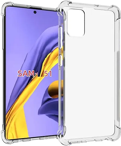 CELZO 4 Side Full Protection Back Cover Case for Samsung Galaxy A51 {2019} - (Transparent)
