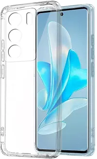 BINTAGE Flexible Silicon Back Cover for Vivo V2250 / V29 5G/ V29Pro 5G - Transparent-thumb1