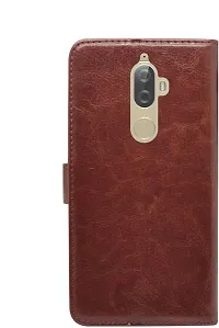 BINTAGE Magnetic Case Artificial Leather Flip Cover for Lenovo XT 1902-3 -Lenovo K8 Note - Chocolate Brown-thumb4