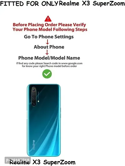 BINTAGE Flexible Rubber Back Cover for realme X3 Super Zoom - Transparent-thumb4