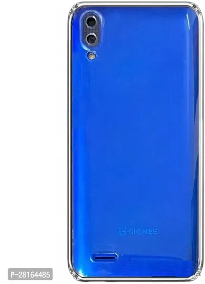 BINTAGE Flexible Rubber Back Cover for Gionee Max - Transparent-thumb0