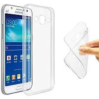 BINTAGE Flexible Rubber Back Cover for Samsung Galaxy J7 - 6 (2016 Edition) - Transparent-thumb1