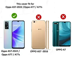 BINTAGE Combo 2 Flip Cover for OPPO CPH2473 / OPPO A77s | Wallet Stylish Button Magnetic for OPPO A77s - Brown / Blue-thumb3