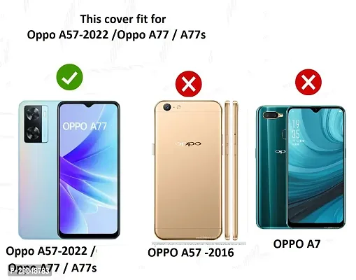 BINTAGE Combo 2 Flip Cover for OPPO CPH2473 / OPPO A77s | Wallet Stylish Button Magnetic for OPPO A77s - Brown / Blue-thumb4