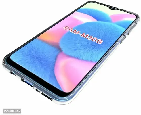 BINTAGE Flexible Rubber Back Cover for Samsung Galaxy M30s /M31 - Transparent-thumb4