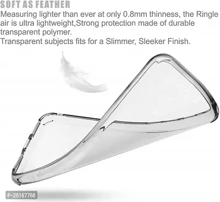BINTAGE Flexible Rubber Back Cover for Motorola G84 5G - Transparent-thumb3