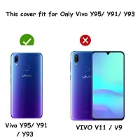 BINTAGE Combo 2 Flip Cover for Vivo 1807 / Y95 | Wallet Stylish Button Magnetic - Brown / Blue-thumb3