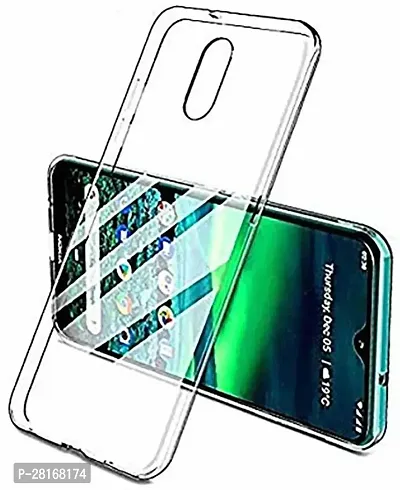 BINTAGE Flexible Rubber Back Cover for Nokia 2.3 - Transparent-thumb2