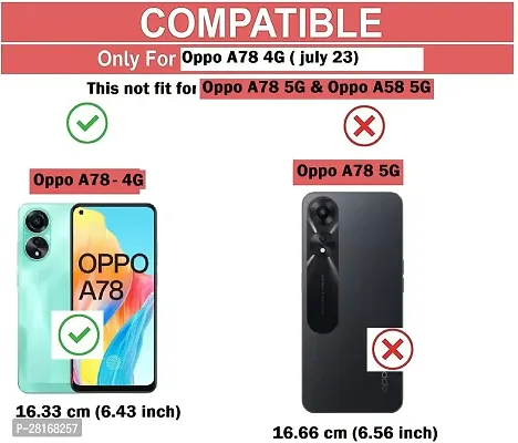 BINTAGE Flexible Rubber Back Cover for OPPO A78 4G - Transparent-thumb4