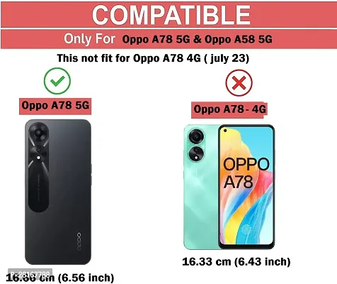 BINTAGE Flexible Rubber Back Cover for Oppo CPH2483 / Oppo A78 5G - Transparent-thumb4