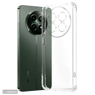 BINTAGE soft Rubber Silicon Clear Back Cover for Realme Narzo 70X 5G - Transparent-thumb0