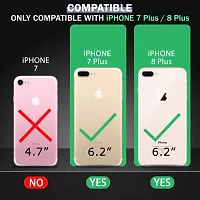 BINTAGE Flexible Rubber Back Cover for Apple iPhone 8 Plus - Transparent-thumb2