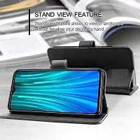 BINTAGE Magnetic Case Artificial Leather Flip Cover for Vivo V20 Pro - Blue-thumb2