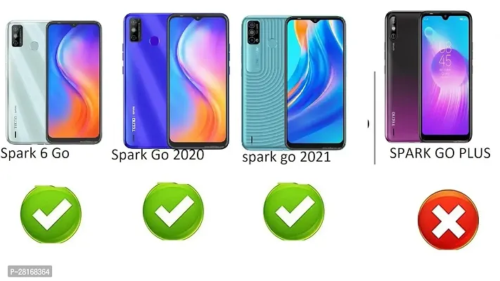 BINTAGE Flexible Rubber Back Cover for Tecno KE5 /Spark Go 2020 - Transparent-thumb4