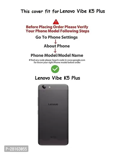 BINTAGE Flexible Rubber Back Cover for Lenovo Vibe K5 Plus - Transparent-thumb3