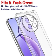 BINTAGE soft Rubber Silicon Clear Back Cover for Realme Narzo 70X 5G - Transparent-thumb4