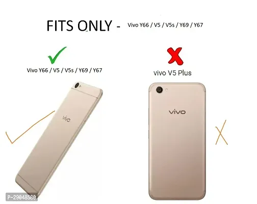 BINTAGE Combo 2 Flip Cover for Vivo 1601 / VivoV5 | Wallet Stylish Button Magnetic - Brown / Blue-thumb4