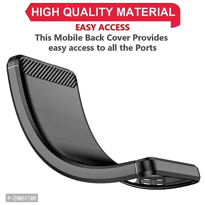 BINTAGE Silicone Matte Rubber Hybrid Case Back Cover for SAMSUNG A55 5G - SM-A556E - Black-thumb4
