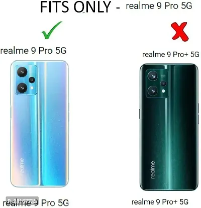 BINTAGE Flexible Rubber Back Cover for Realme 9 Pro - Transparent-thumb4