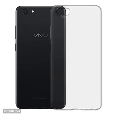 BINTAGE Flexible Rubber Back Cover for Vivo Y71 / Vivo 1724 / Y71i - Transparent-thumb0