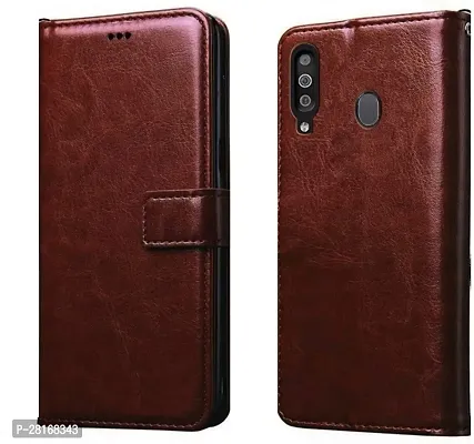 BINTAGE Magnetic Case Artificial Leather Flip Cover for Honor HRY-AL00Ta / Honor_20i - Brown-thumb0