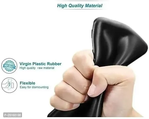 BINTAGE Flexible Rubber Back Cover for Samsung Galaxy M31 -SM-M315F - Black TPU-thumb5