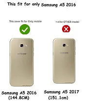 BINTAGE Flexible Rubber Back Cover for SAMSUNG Galaxy A5 2016 Edition - Transparent-thumb2