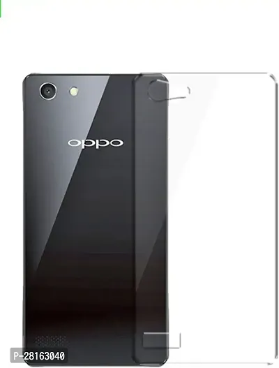 BINTAGE Flexible Rubber Back Cover for OPPO Neo 5 - Transparent-thumb0