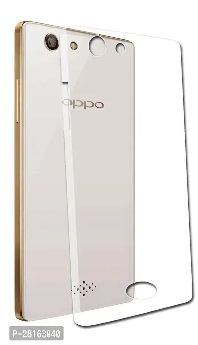 BINTAGE Flexible Rubber Back Cover for OPPO Neo 5 - Transparent-thumb2