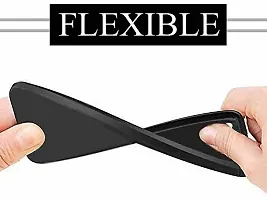 BINTAGE Flexible Rubber Back Cover for Realme RMX1911 / Realme 5 - Black-thumb2