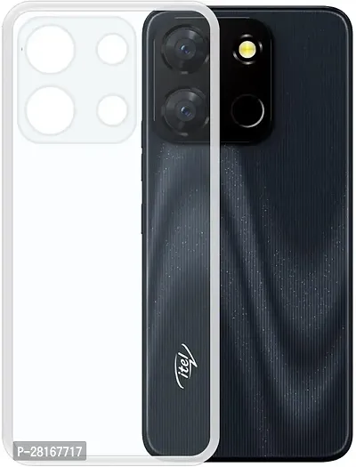 BINTAGE Flexible Rubber Back Cover for itel A60 / itel- A60s - Transparent-thumb2