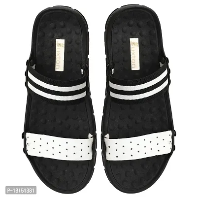 Buxton Men's Comfortable Flip flop Slippers (BLACK, numeric_6)-thumb4