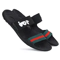 Buxton Casual Daily Use Sandals For Mens (BLACK, numeric_10)-thumb1