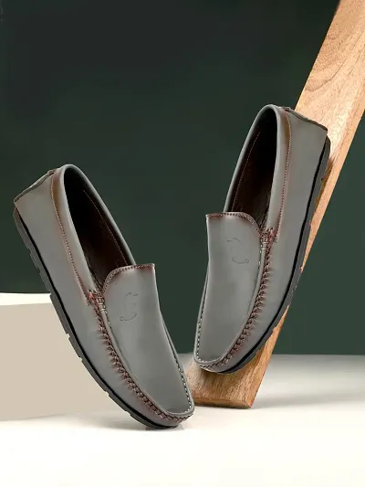 Stylish Synthetic Leather Loafers For Men