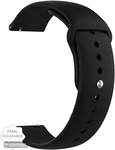 Watch Strap Black Universal For All 20 Mm Watches 20 Mm Silicone Watch Strap Black