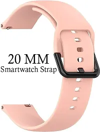 Strap Compatible With Amazfitgts2Mini/Bip/Pro/Lite/Gts/2/2E,Bips,Galaxy Active2 20 Mm Silicone Watch Strap Pink-thumb1