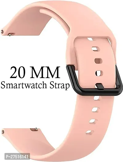 Strap Compatible With Amazfitgts2Mini/Bip/Pro/Lite/Gts/2/2E,Bips,Galaxy Active2 20 Mm Silicone Watch Strap Pink-thumb2