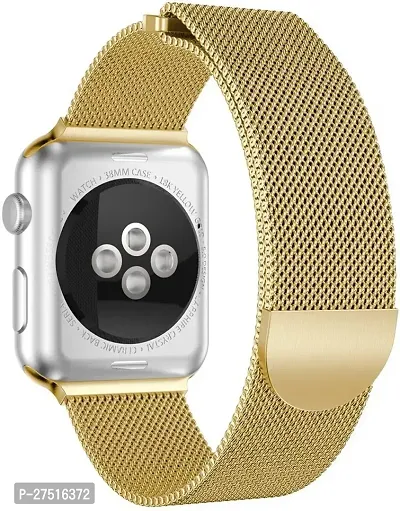 Magnetic Strap Compatible With Iwatch Series 7/6/5/4/3/2/1/Se42/44/45Mm 44 Mm Metal Watch Strap Gold-thumb4