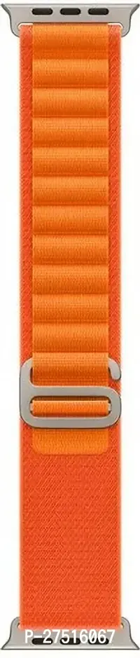 Nylon 49Mm 45Mm 44Mm 42Mm, Replacement Strap For Series 8/7/6/5/4/3/2/1/Se/ 230 Mm Fabric Watch Strap Orange