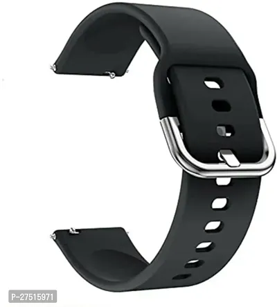 Strap Silicon 19Mmcompatible - Noise Colorfit Pro 2, Boat Storm Watch Strap 19 Mm Silicone Watch Strap Black-thumb0