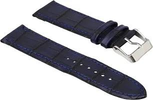 H28Clb09 Univarsal Vegan Leather22 Mm 22 Mm Synthetic Leather Watch Strap Blue-thumb2