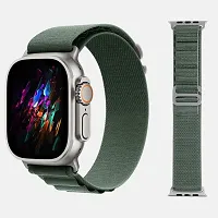 Alpine Loop 49Mm For Apple Watch Compatabile Apple Ultra 49 Mm Fabric Watch Strap Green-thumb1